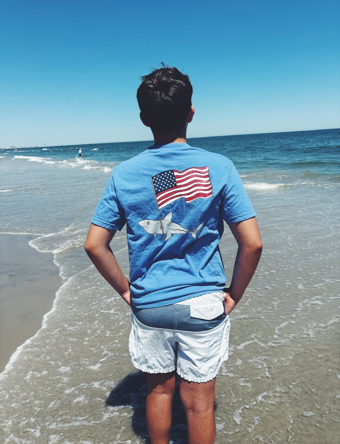 Patriotic Great White T-Shirt