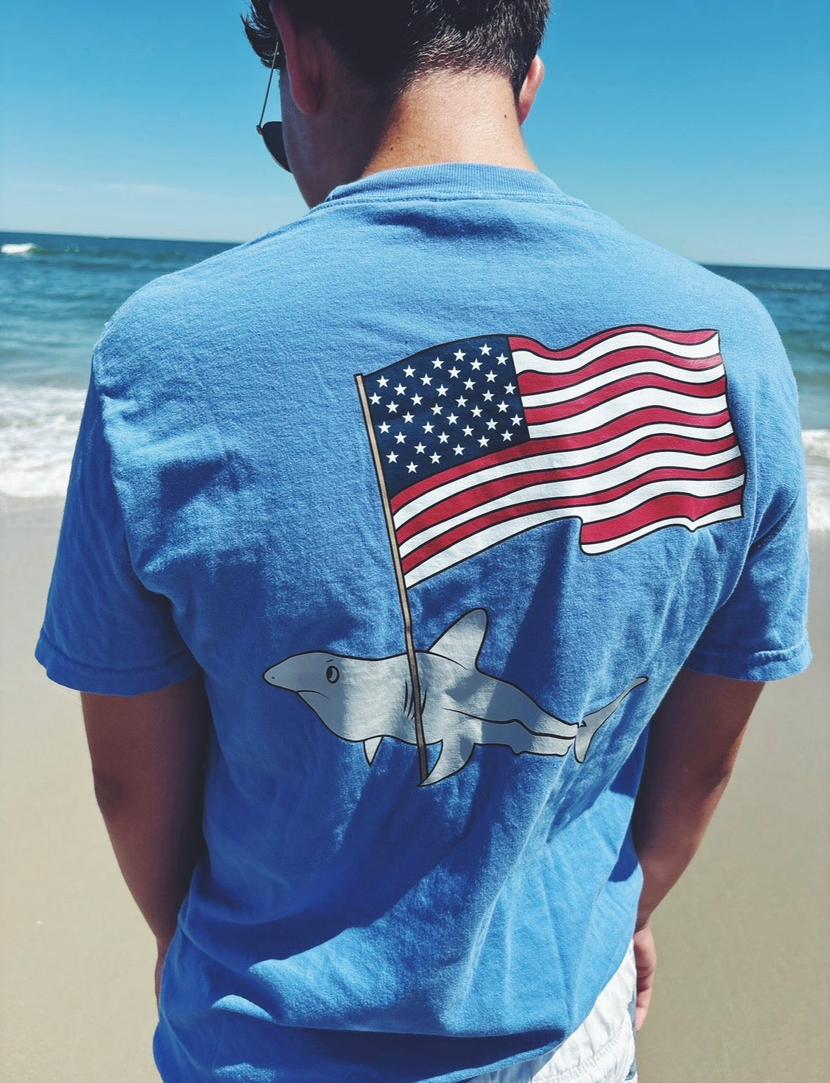 Patriotic Great White T-Shirt