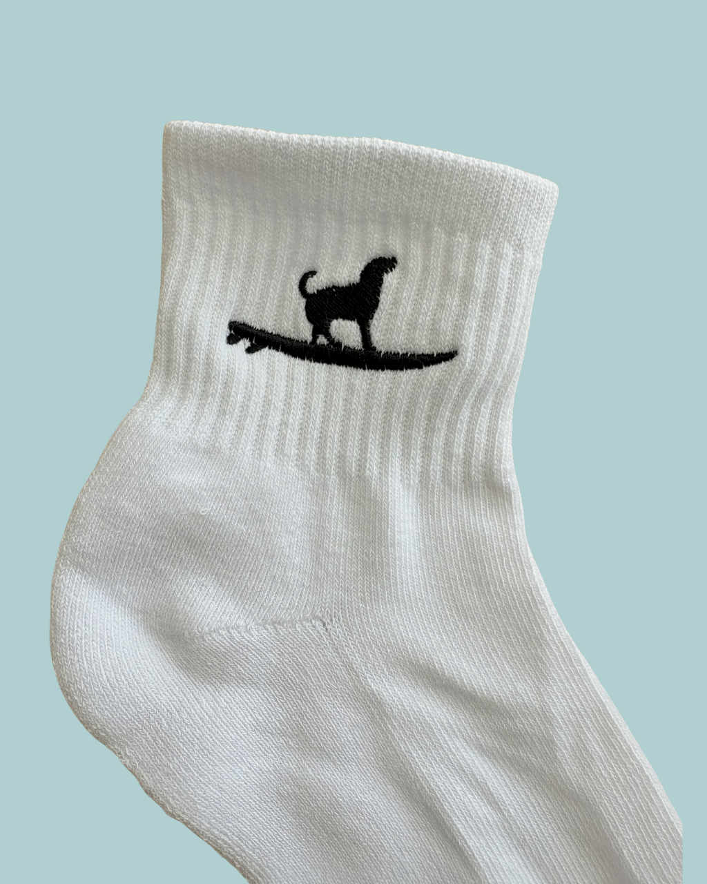 Embroidered Crew Socks