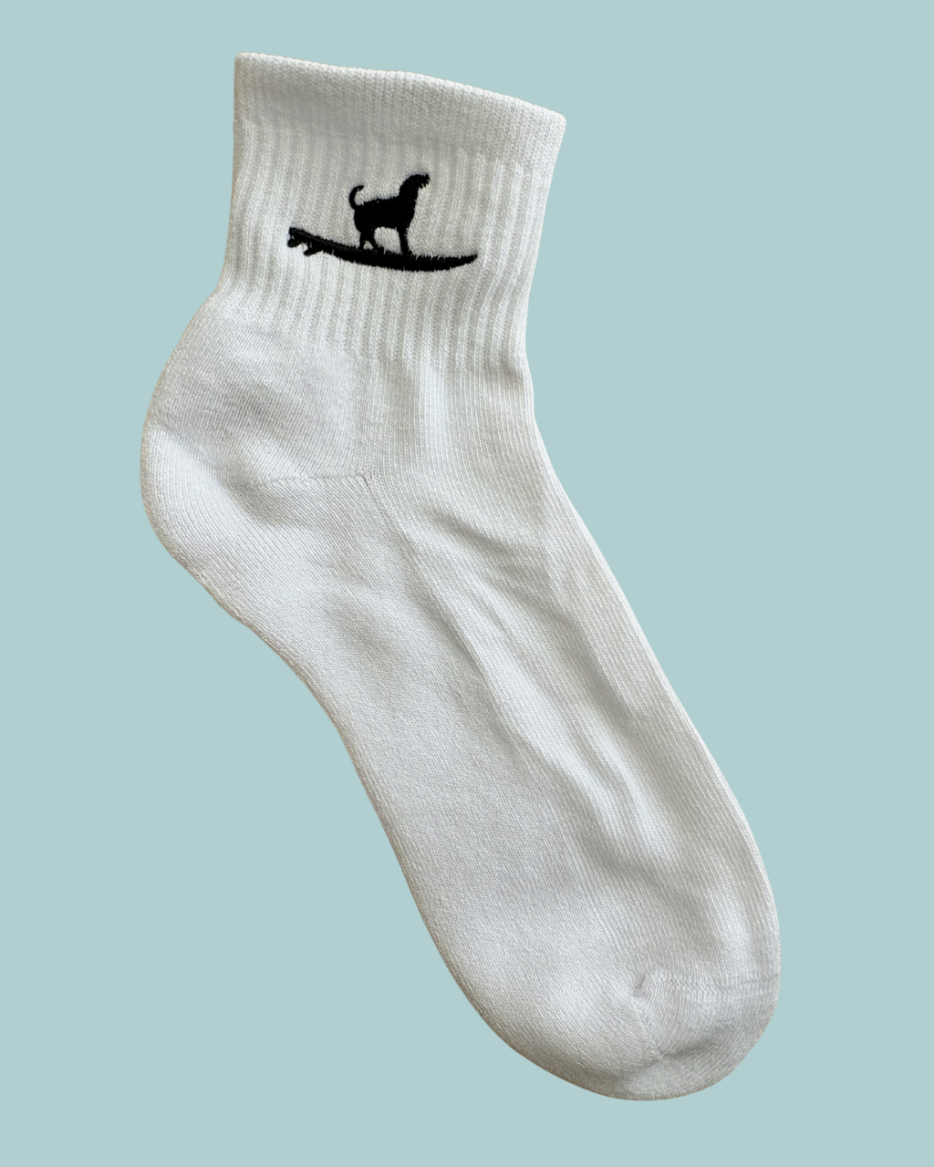 Embroidered Crew Socks