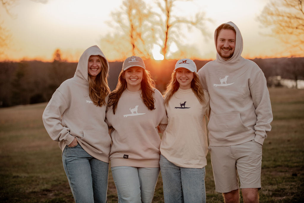 Surfing Pup Patch Crewneck